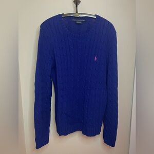 Ralph Lauren Blue Cable Knit Sweater